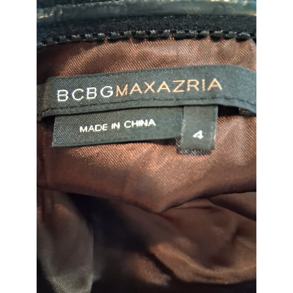 BCBGMaxAzria Strapless Midi Dress cotton fit flare cocktail - Picture 5 of 6